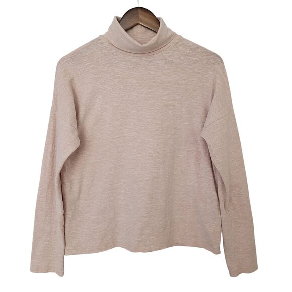 Madewell Tops - Madewell Boxy Turtleneck Top Womens Size M Antique Coral Soft Casual